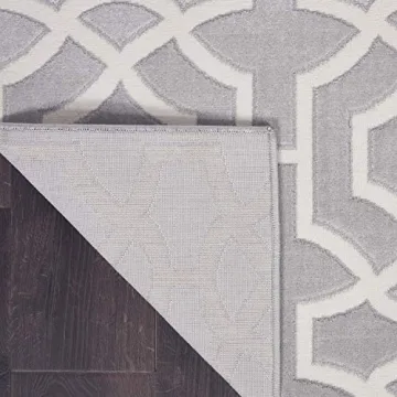 Inspire Me! Home Décor 5x7 Area Rug Grey/White