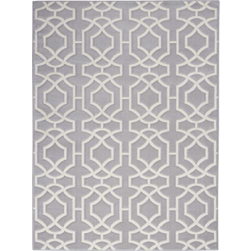Inspire Me! Home Décor 5x7 Area Rug Grey/White