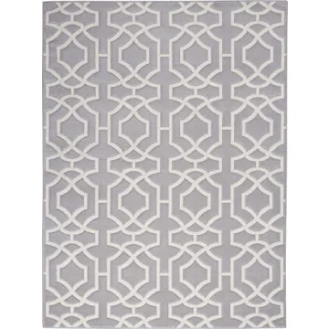 Inspire Me! Home Décor 5x7 Area Rug Grey/White