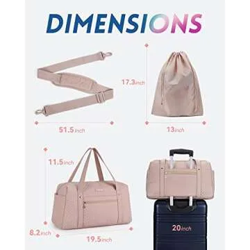 Stylish BAGSMART Travel Duffle Bag for Travel and Leisure