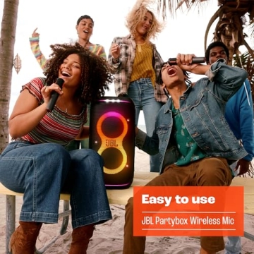 JBL PartyBox Wireless Mic with Dual Mics & 20hr Battery