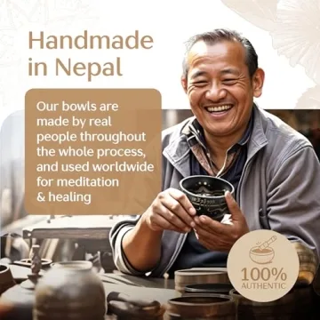 Handmade Tibetan Singing Bowl Set for Meditation Therapy
