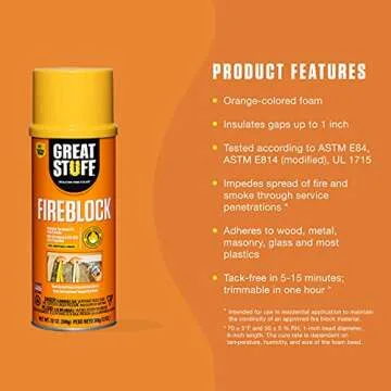 GREAT STUFF Fireblock Gap Filler | Insulating Foam Sealant