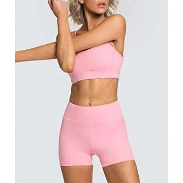 IWEMEK 2 Piece Yoga Outfits Stylish Workout Set