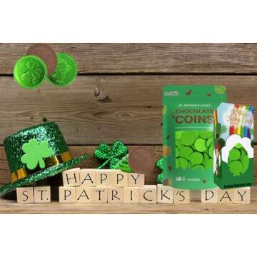 Dreidel Company St. Patrick's Day Chocolate Coins - Nut-Free Treats