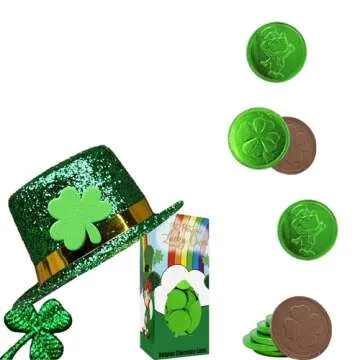 Dreidel Company St. Patrick's Day Chocolate Coins - Nut-Free Treats
