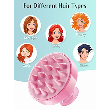 HEETA Shampoo Scalp Brush for Hair Growth & Dandruff Care