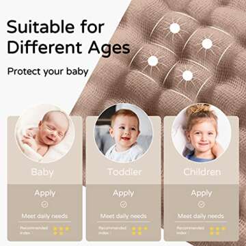 Yoofoss Hooded Baby Towels for Newborns 100% Cotton