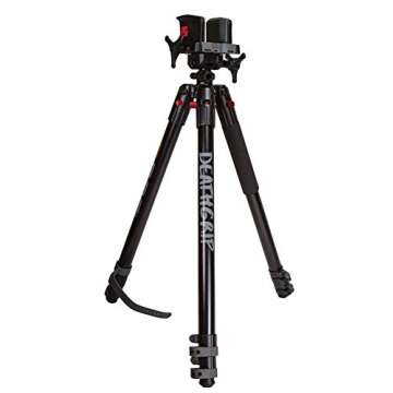 BOG DeathGrip Aluminum Tripod with Durable Aluminum Frame, Lightweight, Stable Design, Bubble Level,...