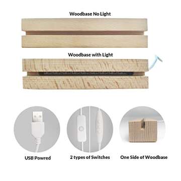 Wucidici Custom Picture Song Plaque, Personalized Photo Frame Music Plaques Gifts for Boyfriend, Customized Glass Art Acrylic Album Cover Night Light Gift for Couple Women Girlfriend