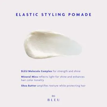 R+Co BLEU Elastic Styling Pomade – Adds Piecey Texture, Structure, and Separation, Pliable Light Hold for Short and Long Hair, Re-invent Your Style, 1.7 oz