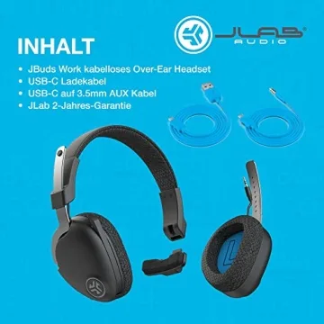 JLab JBuds Work Wireless Headset with Microphone
