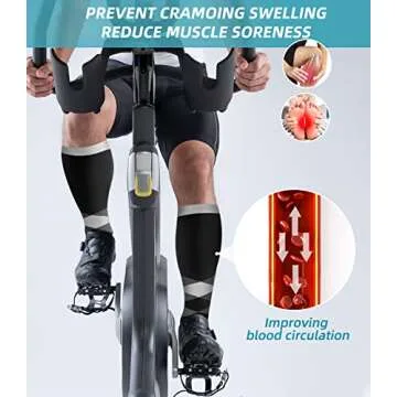 FuelMeFoot Compression Socks For Women Men 20-30 mmhg - Graduated Support Knee High Socks For Nurses, Travel, Athletic