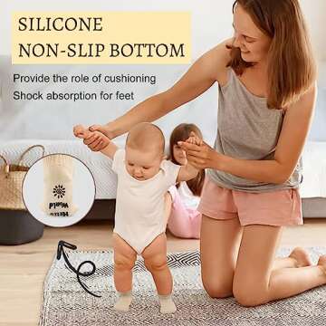 UAREHIBY New Mom Gifts, Baby Shower Gifts for Mom to Be Gift Growing a Tiny Human Mom & Baby Socks, Gifts For Pregnant Women