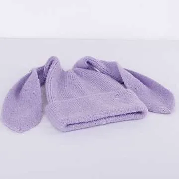 Bunny Beanie Hats for Women Cute Rabbit Beanie - Warm and Stylish