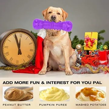 FRLEDM Indestructible Dog Toys 3 Pack for Aggressive Chewers