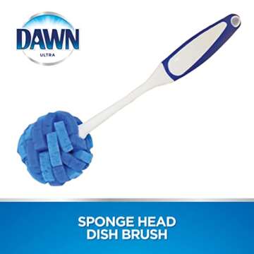 Dawn Ultra, Glass And Dish, White, Puff Sponge