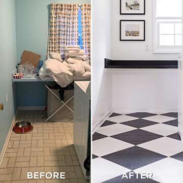 Rust-Oleum 367597 Home Interior Floor Coating Kit, Matte Black 1 Quarts (Pack of 2)