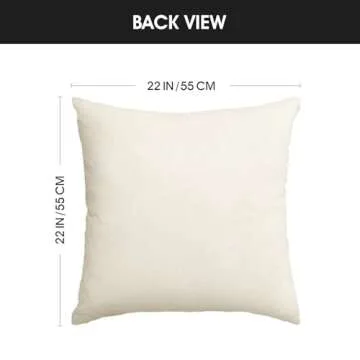 Pack of 2 Classic Farmhouse Buffalo Check Plaids Polyester Linen Soft Soild Decorative Square Throw Pillow Covers Home Decor Cushion Case for Sofa Bedroom 22 x 22 Inch, Black and White