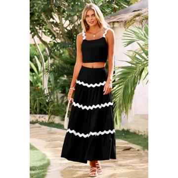 PRETTYGARDEN Women’s Summer Two Piece Beach Outfit