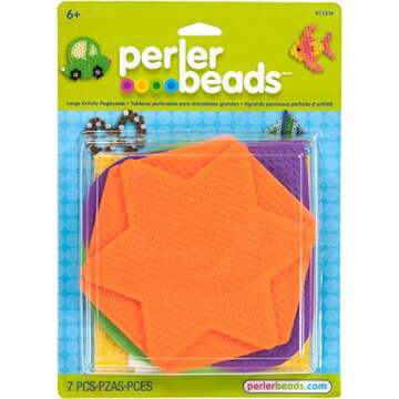 Perler Beads Assorted Pegboard Set Arts and Crafts for Children, 5 pcs