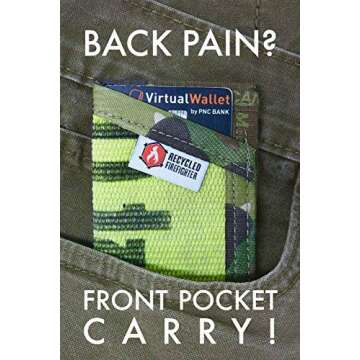 Slim Minimalist Wallet Money Clip - Stylish Front Pocket Carry