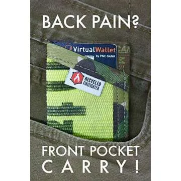 Slim Minimalist Wallet Money Clip - Stylish Front Pocket Carry