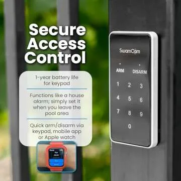 SwamCam Pool Alarm Camera - AI Safety for Kids Near Water