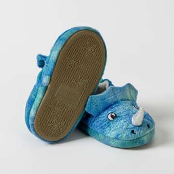 LZSYC Toddler Dinosaur Slippers - Cozy Winter Fun