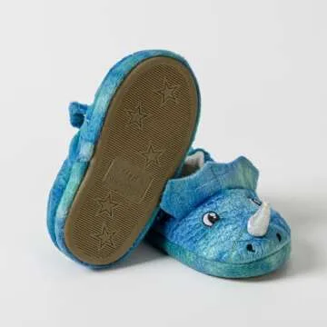LZSYC Toddler Dinosaur Slippers - Cozy Winter Fun