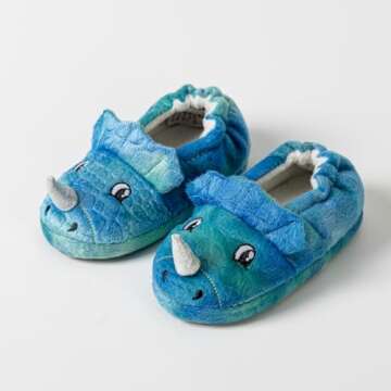 LZSYC Toddler Dinosaur Slippers - Cozy Winter Fun