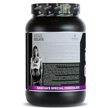 SASCHA FITNESS Hydrolyzed Whey Protein Isolate,100% Grass-Fed (2 Pound,Chocolate)