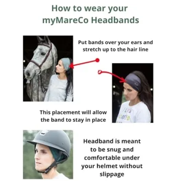Equestrian Headbands for Women - 3 Pack for Sports