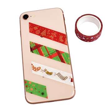 DAPUTOU 12 Rolls Christmas Washi Tape Set for Crafts