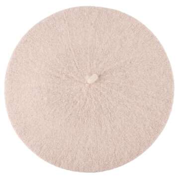Hat To Socks Wool Blend French Beret for Men and Women in Plain Colours (Beige)