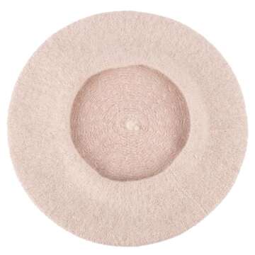 Hat To Socks Wool Blend French Beret for Men and Women in Plain Colours (Beige)