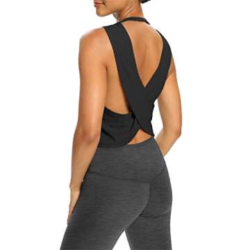 Bestisun Open Back Yoga Tank Tops for Women