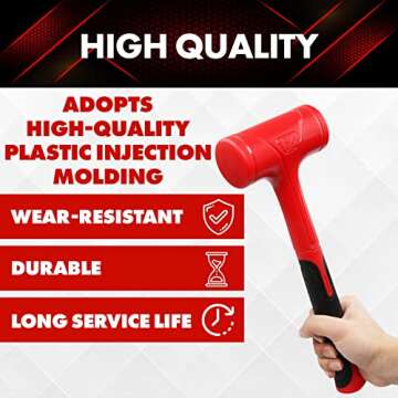 YIYITOOLS Dead Blow Hammer Set for Precise Impact