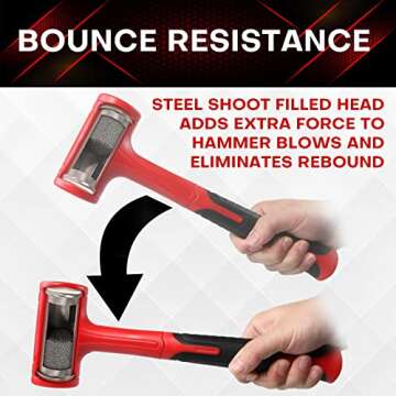 YIYITOOLS Dead Blow Hammer Set for Precise Impact