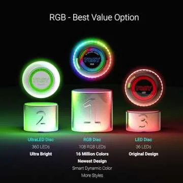 TOSY LED Frisbee - RGB & Multi-LED Fun for All Ages