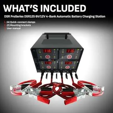 Schumacher DSR125 4 Bank Smart Battery Charger for Cars