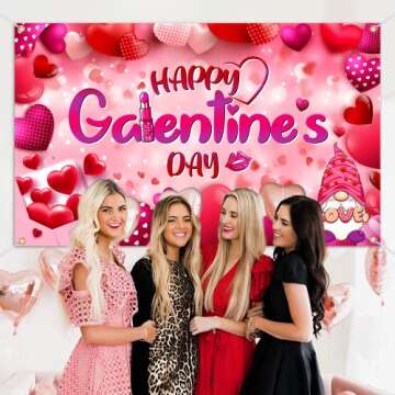 Happy Galentines Day Banner 71x43 for Celebrations