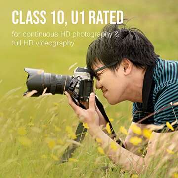 PNY 16GB High Performance Class 10 U1 SDHC Flash Memory Card - 85MB/s, Class 10, U1, Full HD, UHS-I, Full Size SD