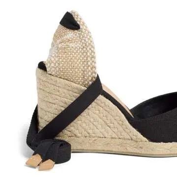 Castañer Women's Espadrilles, Black 100, 4.5