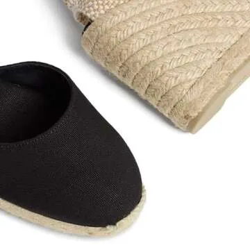 Castañer Women's Espadrilles, Black 100, 4.5