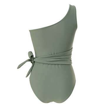 Stylish RXRXCOCO One Shoulder Bathing Suit for Women