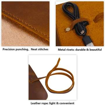 Leather Organizer for Electronic Accessories