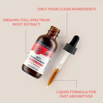 Vimergy Ulti-Ashwagandha™ – Fast-Absorbing Stress Support – Thick, Potent Formula - Vegan, Gluten-Free – 27 Servings (2mL - 48-54 Drops)
