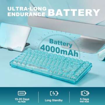 YUNZII X75 PRO Wireless Mechanical Gaming Keyboard