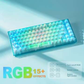 YUNZII X75 PRO Wireless Mechanical Gaming Keyboard